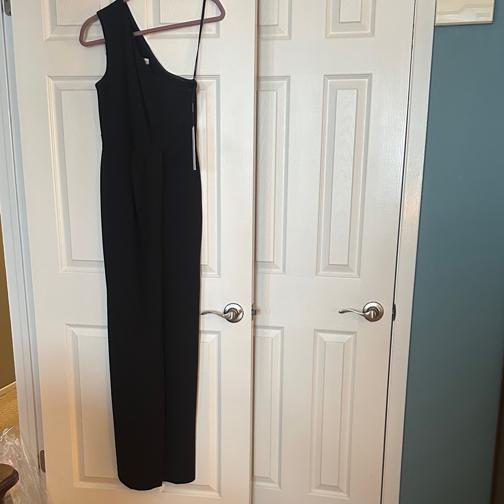 Calvin Klein Black One-Shoulder Dress